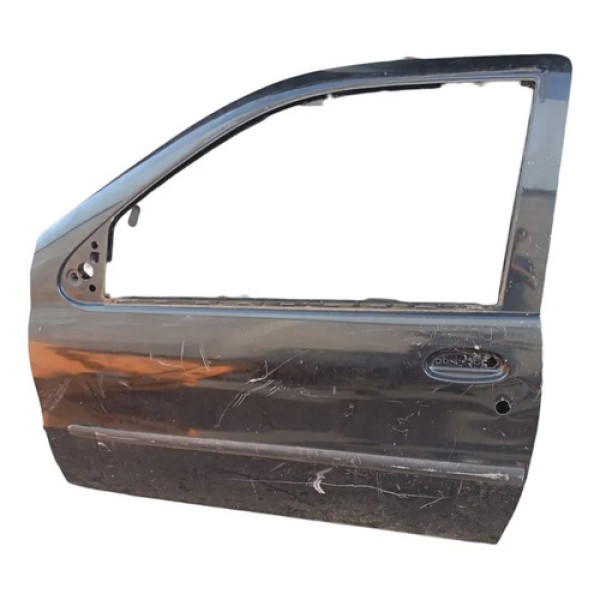Porta Esquerda Motorista Preta Fiat Palio Siena 2p 1996 2004 Dianteira Esquerda Preto