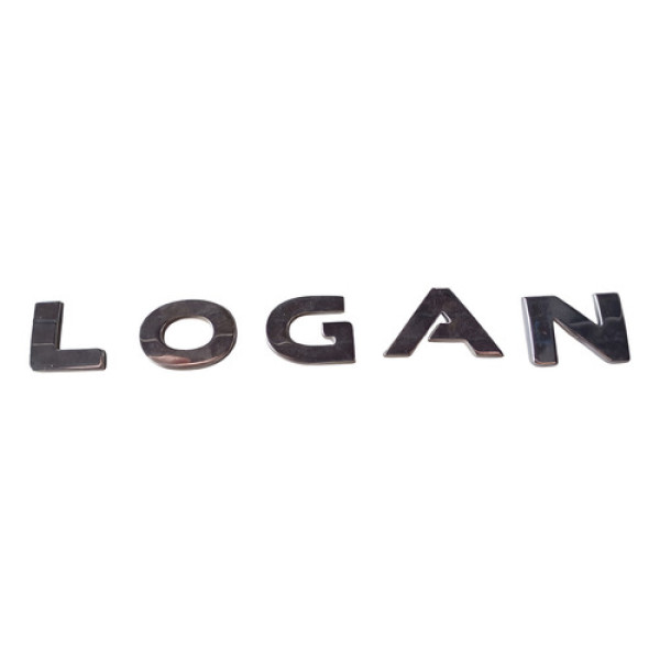 Emblema Letreiro Tampa Traseira Renault Logan 2021 2022 Prata
