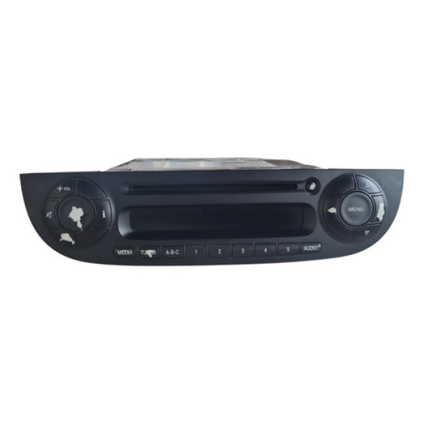 Rádio Cd Player Fiat 500 2009 2012 Detalhe