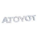 Emblema Tampa Traseira Toyata Corolla 2014 A 2019 Prata