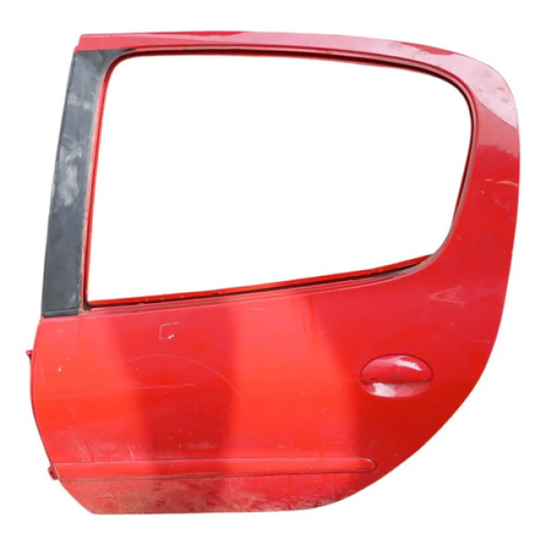 Porta Traseira Esquerda Peugeot 207 Hatch 2009 2012 Traseira Esquerda Vermelho