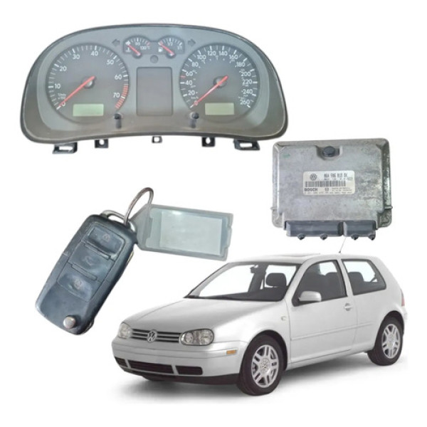 Kit Code Módulo Injeção Vw Golf Bora 2.0 Manual 1999 2004