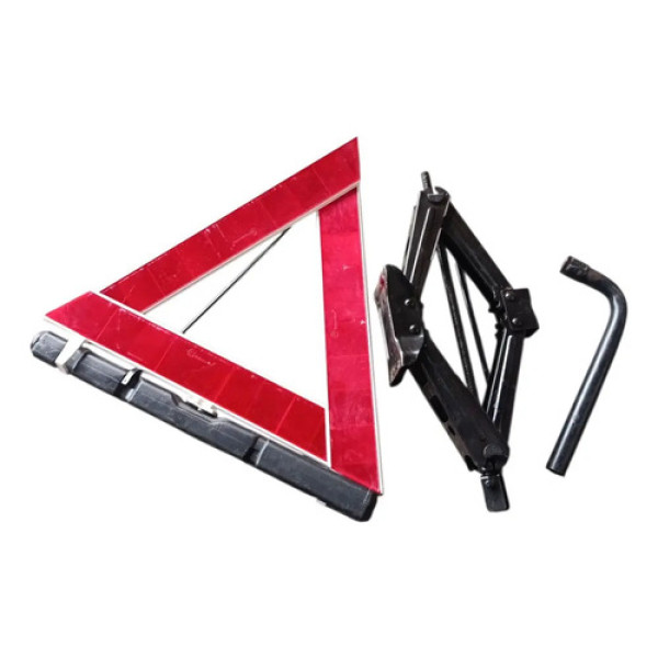 Kit Socorro Macaco Triângulo Chave De Roda Renault