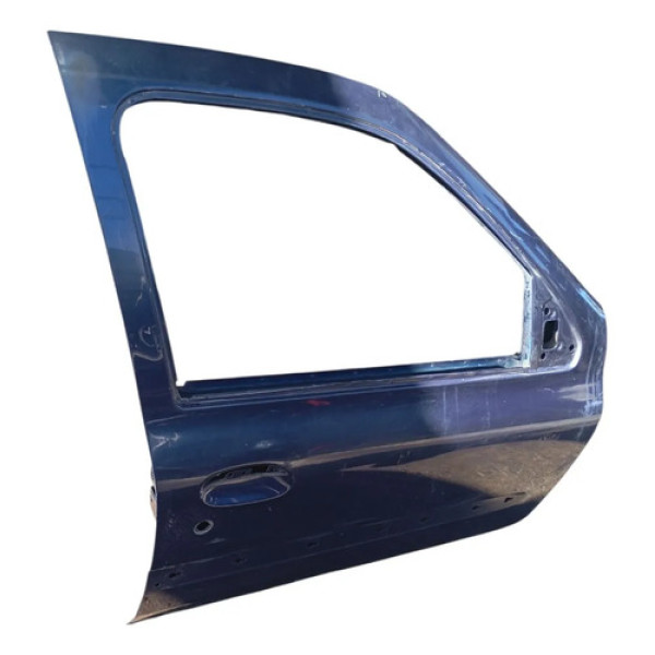 Porta Dianteira Direita Azul Renault Clio 2002 2010 Dianteira Direita