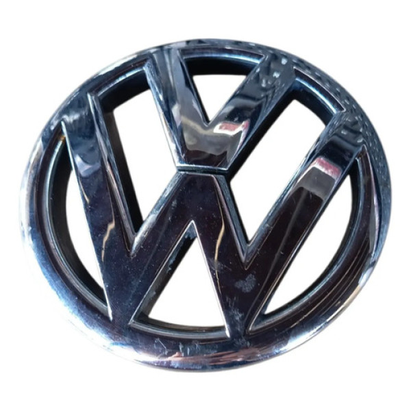 Emblema Grade Frontal Dianteiro Vw Fox Gol 2005 2018 Prata
