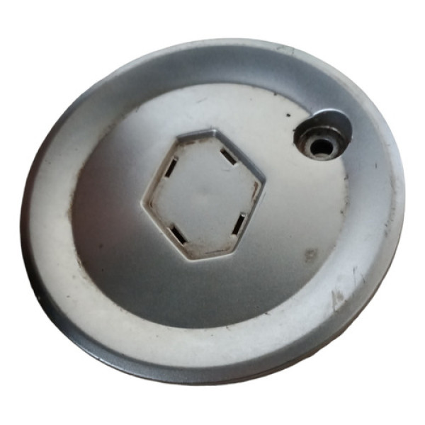 Calota Centro De Roda Renault Sandero 06/16 C Detalhe S Embl Prata