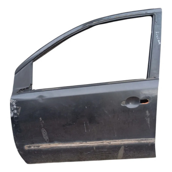 Porta Dianteira Esquerda Nissan Livina 2009 2014 Detalhes Dianteira Esquerda Preto