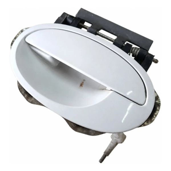 Macaneta Externa Traseira Esquerdo Gm Corsa 2005 2012 Branco Traseira