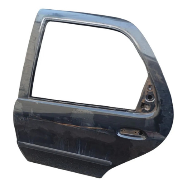 Porta Traseira Esquerda Preta Fiat Siena 2003 2004 Traseira Esquerda Preto