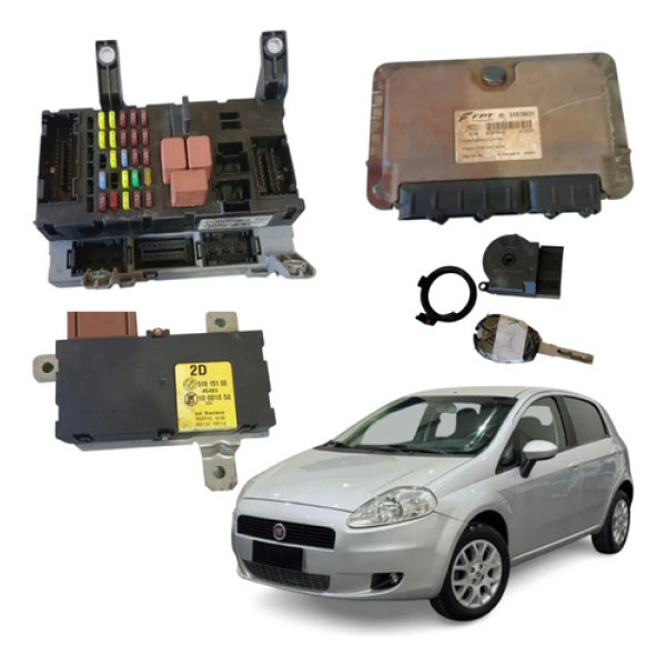Kit Code Modulo Injeção Fiat Punto  1.4 Flex 2008 2012