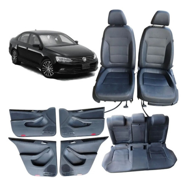 Jogo Forro Porta Banco Vw Jetta 2011 2015