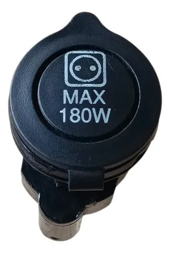 Tomada Corrente 12v Fiat Argo Bravo Stilo 2012 2023 Preto