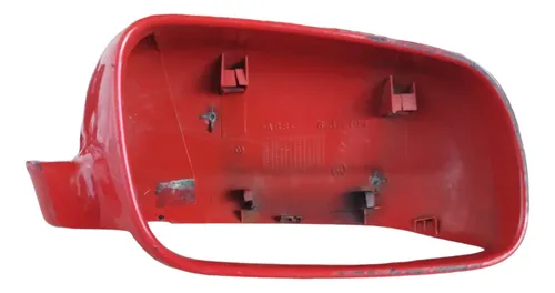 Acabamento Capa Retrovisor Direito Vermelho Vw Gol Saveiro Vermelho
