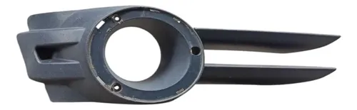 Grade Moldura Farol Milha Esquerda Vw Golf 2008 2013 Preto Esquerdo