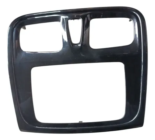 Moldura Central Black Piano Renault Sandero Logan 2017 2024