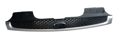 Grade Frontal Ford Fiesta 03 Á 07  Preto Plástico