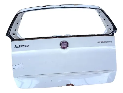Tampa Traseira Porta Malas Fiat Idea 2012 2014 Branco