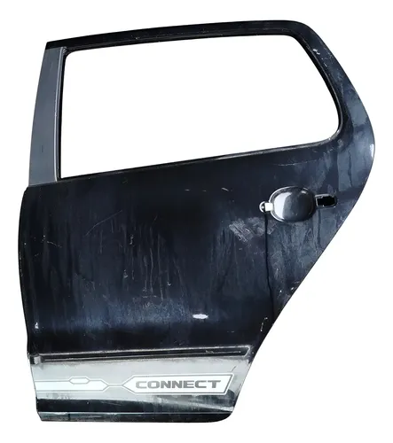 Porta Traseira Esquerda Vw Fox 2008 2014 Traseira Esquerdo Preto