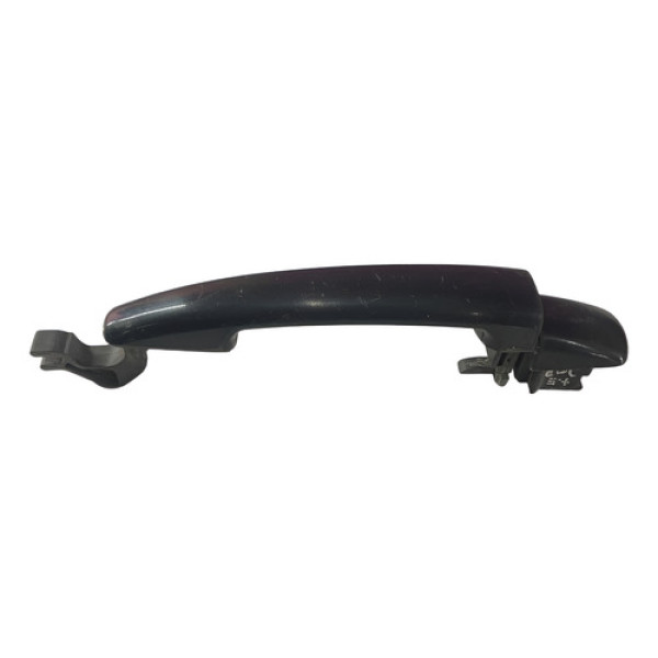 Maçaneta Externa Porta Traseira Direita Peugeot 208 2014 Preto Traseira
