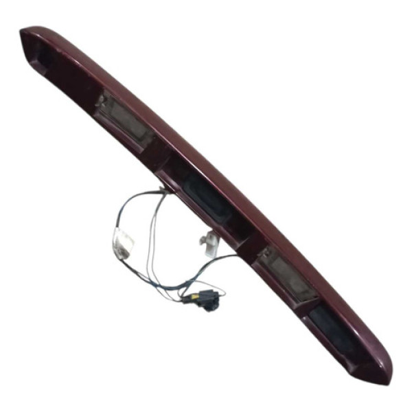 Moldura Friso Luz Placa Traseira Megane Grand Tour 2010 Vermelho