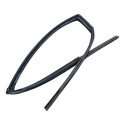 Borracha Canaleta Porta Traseira Esquerda Captiva 2008 2015 Preto