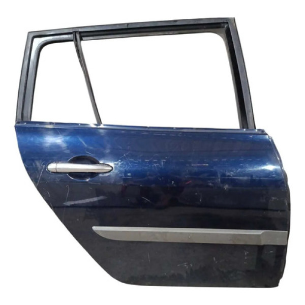 Porta Traseira Direita Renault Megane Grand Tour 2007 A 2012 Traseira Direito Azul