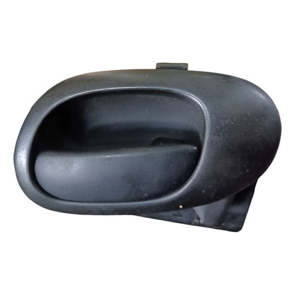 Maçaneta Interna Direita Peugeot 206 207 2003 A 2010 Preto Dianteira/traseira