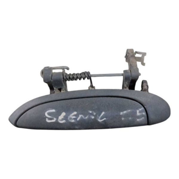 Maçaneta Externa Renault Scenic 2002 Original Preto Fosco