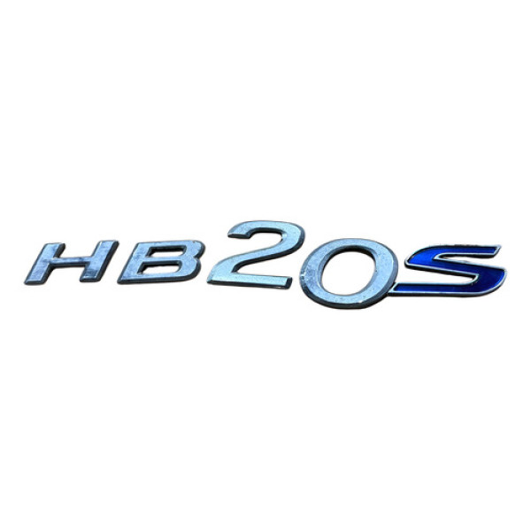 Emblema Tampa Traseira Hb20 S Sedan 2014 A 2018 Prateado