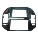 Moldura Central Painel Pajero Full 2001 2007 C/alerta Cx191 Preto