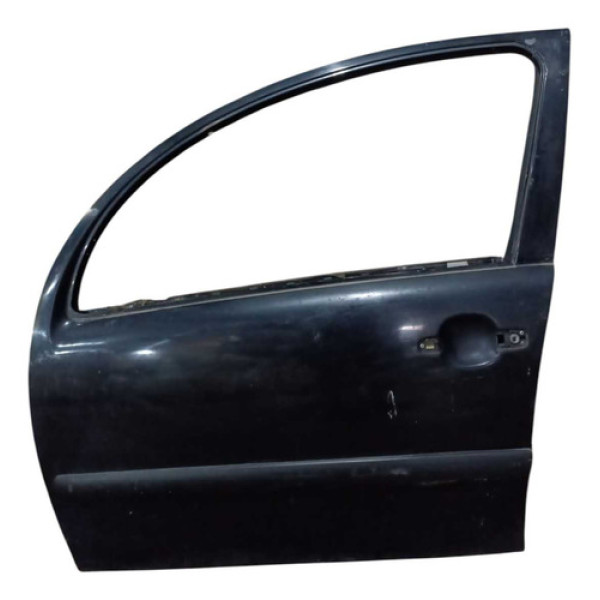 Porta Dianteira Esquerda Citroen C3 2003 A 2012 Dianteira Esquerdo Preto