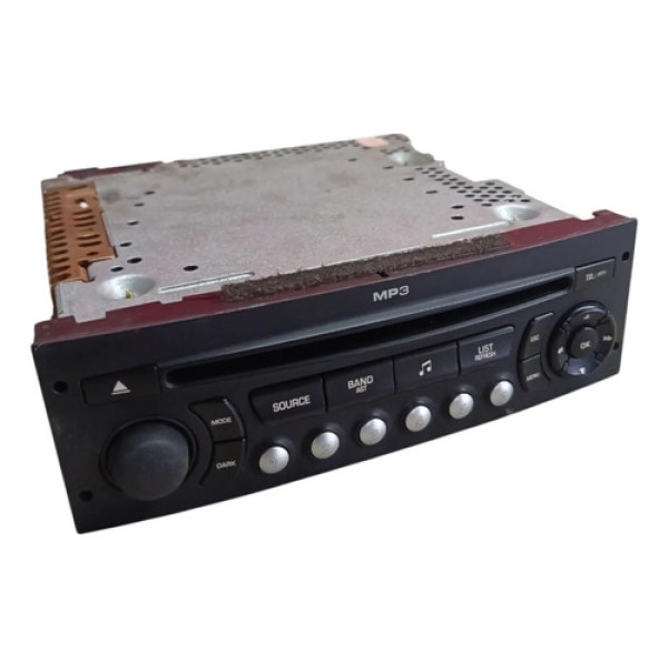 Rádio Cd Player Citroen C4 Pallas Peugeot 207 2008 2012 Preto
