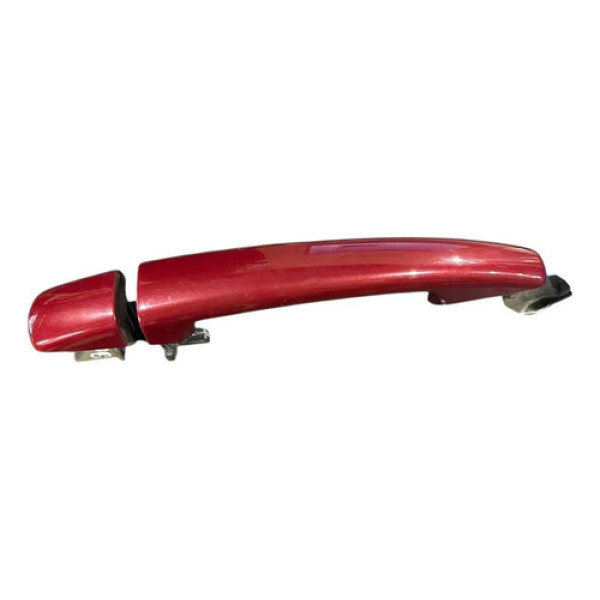 Maçaneta Externa Traseira Esquerda Peugeot 308 Cx44 Vermelho Traseira