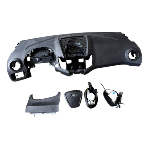Kit Airbag New Fiesta Start Stop 2016 2017 2018 Nacional  Preto