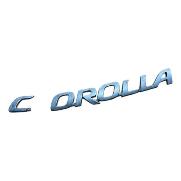 Emblema Tampa Traseira Corolla Gli 2014 A 2019 Com Detalhe Preto
