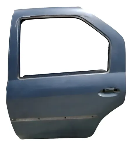 Porta Traseira Esquerda Renault Logan 2008 A 2013 Traseira Esquerdo Cinza-escuro