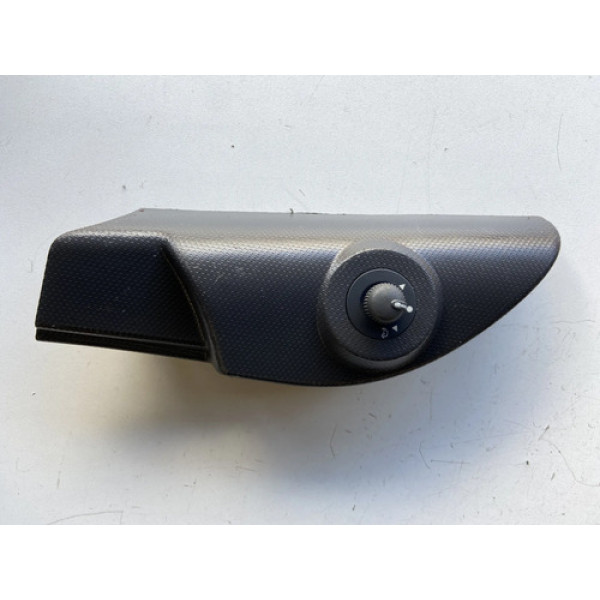 Moldura Comando Retrovisor Esquerdo Fiat Grand Siena 2015 Cinza