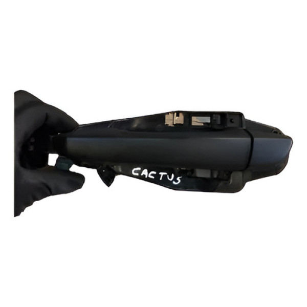 Maçaneta Externa Traseira Esquerda Citroen C4 Cactus 2021 Preto Traseira