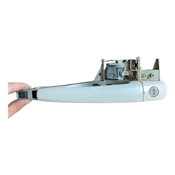 Maçaneta Externa Da Porta Dianteira Esquerda Peugeot 408 16 Branco Dianteira