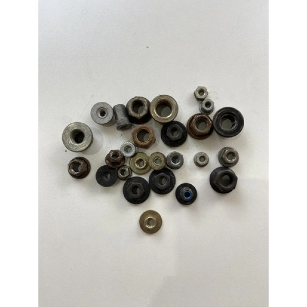 Kit 25 Porcas Sortidas Automotivo 205 Preto
