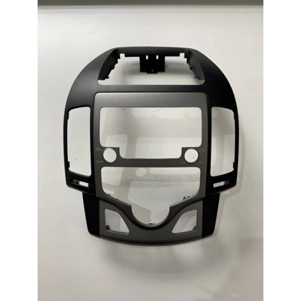 Moldura Central Painel Hyundai I30 2009 À 2012 Prateado