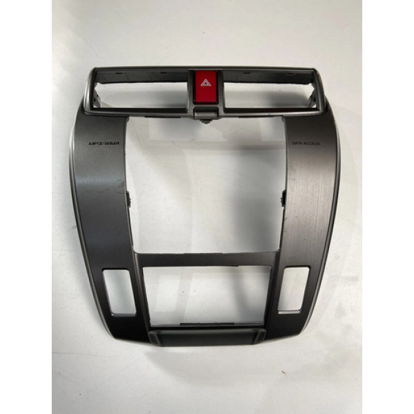 Moldura Painel Central Radio Honda City 2012 2013 Cinza