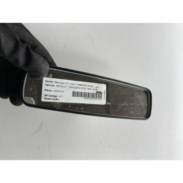 Retrovisor Interno Logan Sandero 2015 2016 2017 Preto