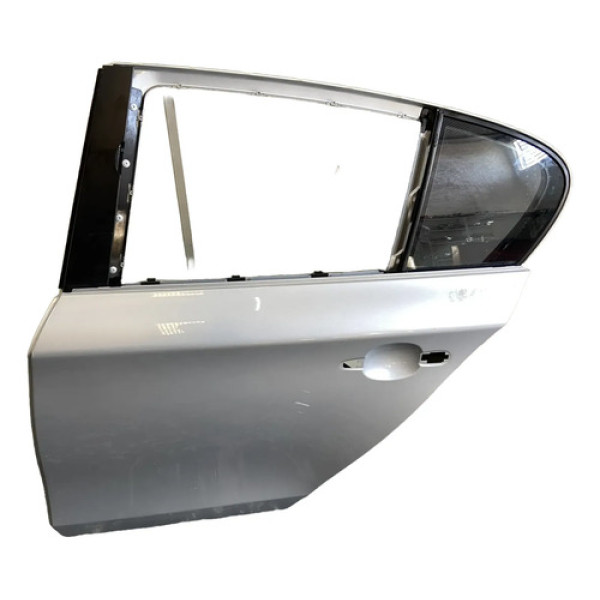 Porta Traseira Esquerda Bmw 120 2009 2010 Traseira Esquerdo Prateado