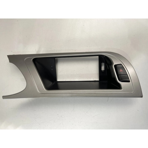Moldura Central Multimidia Audi A4 2.0 Tsi 2010 Prateado