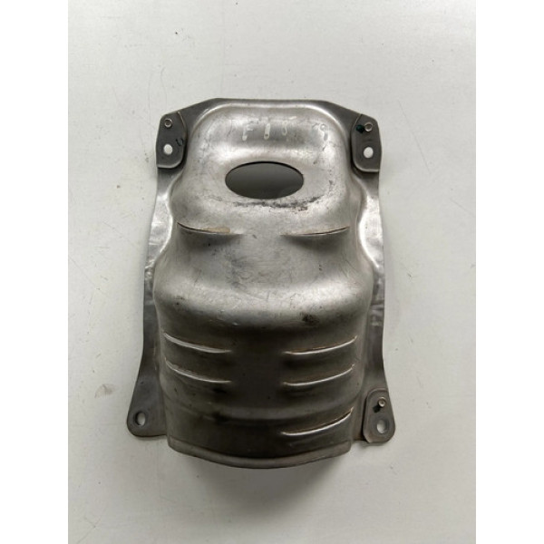 Capa Defletora Calor Catalisador Honda Fit 2019 2020 Prateado